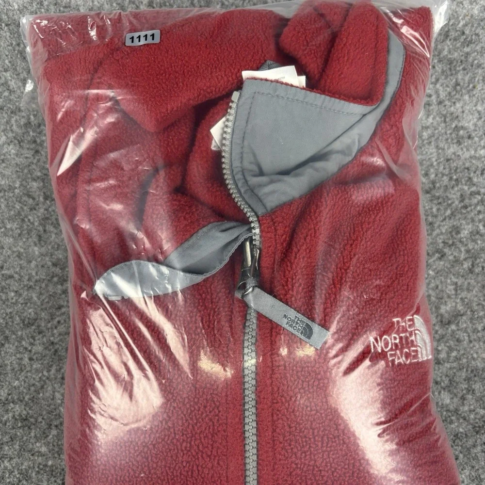The North Face Jacket Mens Xl Polartec‎ Fleece Red Full Zip Outdoor Coat Casual
